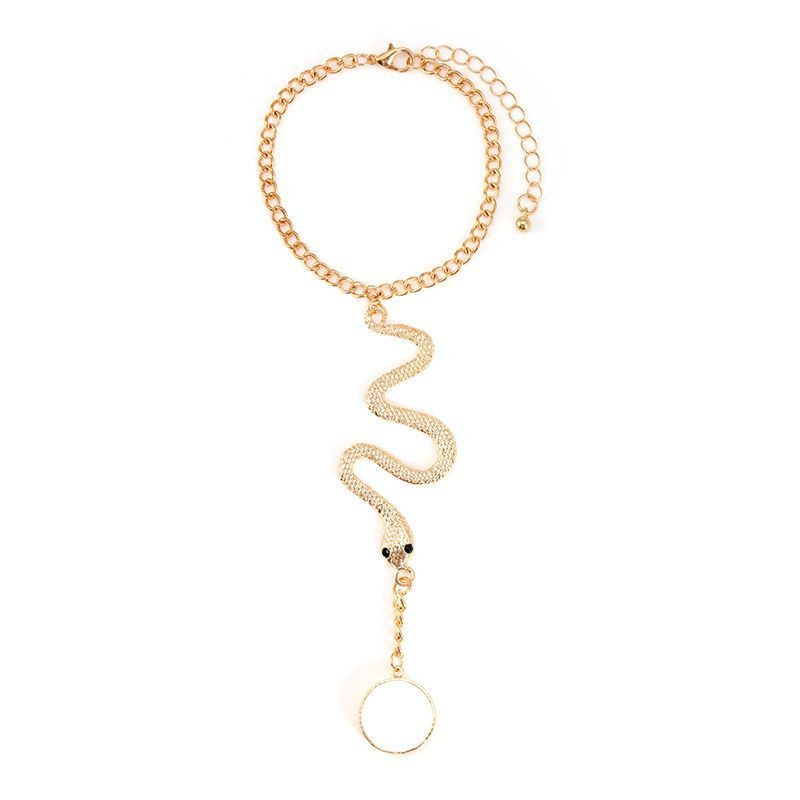 Браслет слейв змеиный изгиб в стиле минимализм CJH56321