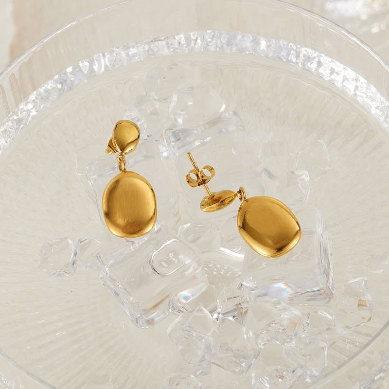 Серьги титановая сталь напыление золотом 1J11678CJJ Серьги титановая сталь напыление золотом 1J11678CJJ