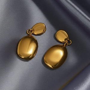 Серьги Висячие Овальные капли 1J11678CJJ