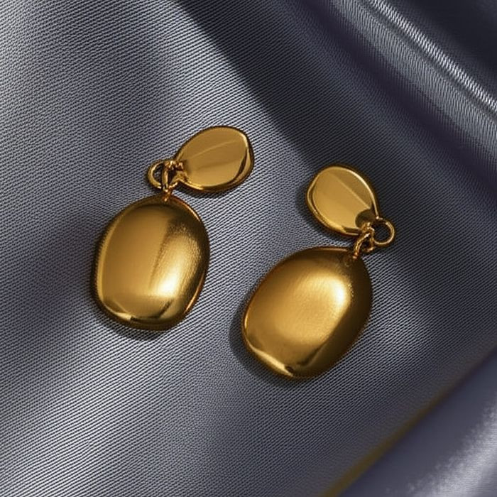 Серьги Висячие Овальные капли 1J11678CJJ Серьги Висячие Овальные капли 1J11678CJJ