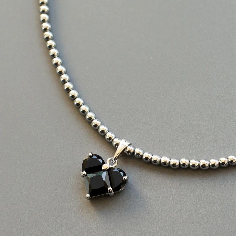 Изящные Бусы из жемчуга с подвеской в форме сердца 1J12210CJJ Изящные Бусы из жемчуга с подвеской в форме сердца 1J12210CJJ