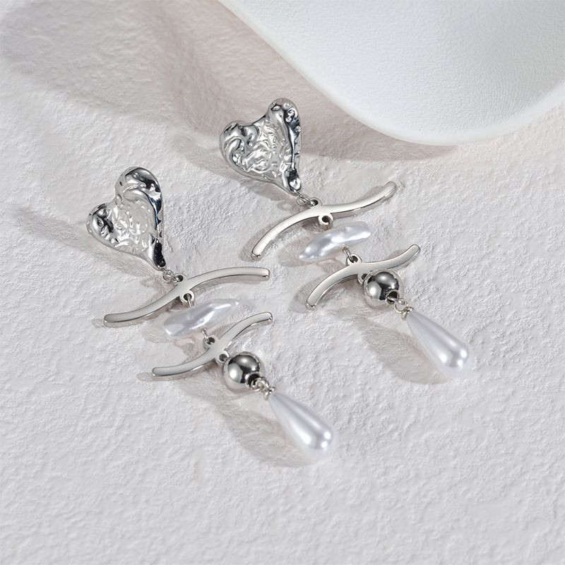 Серьги Висячие Абстрактные с каплей CJN47858