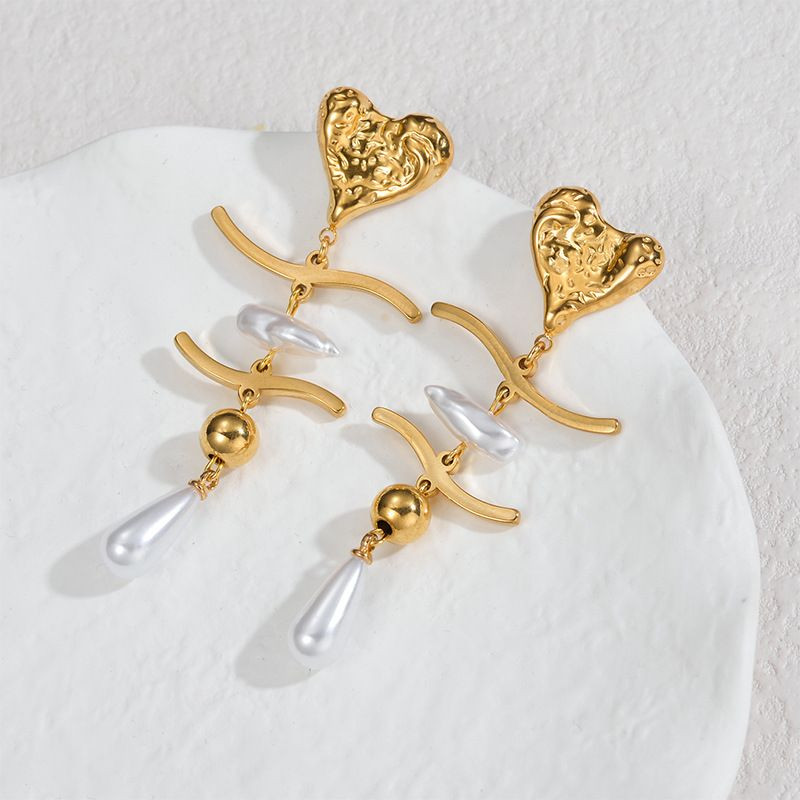 Серьги Висячие Абстрактные с каплей CJN47858