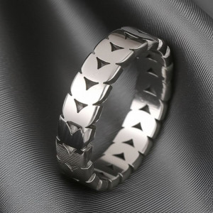 Кольцо стальное сердца J10235CJJ