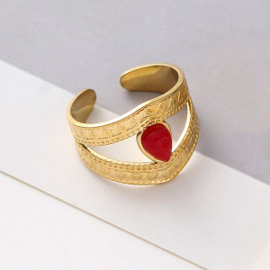 Широкое ажурное кольцо с восточным орнаментом CJL46943