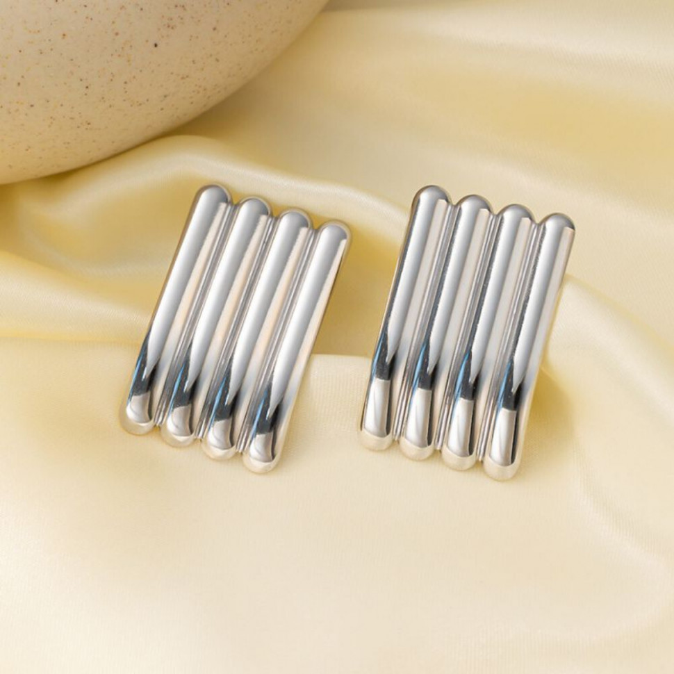 Серьги сталь CJH32281 Серьги сталь CJH32281