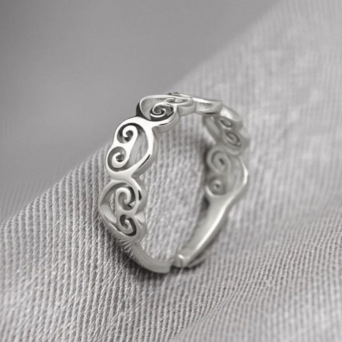 Ажурное кольцо с орнаментом «пейсли» J11363CJJ