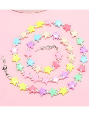 Цепочка для очков из разноцветных акриловых бабочек S06485