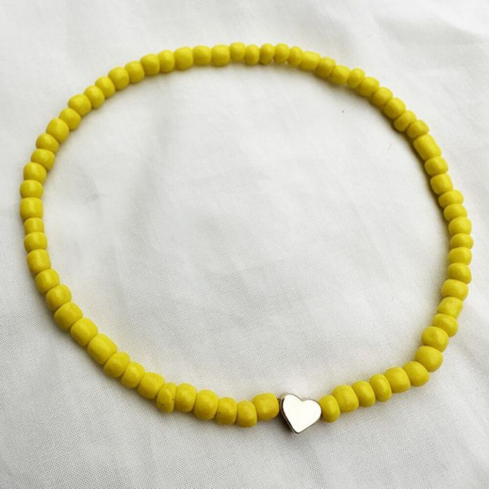 Браслет на ногу из яркого бисера CJH57664