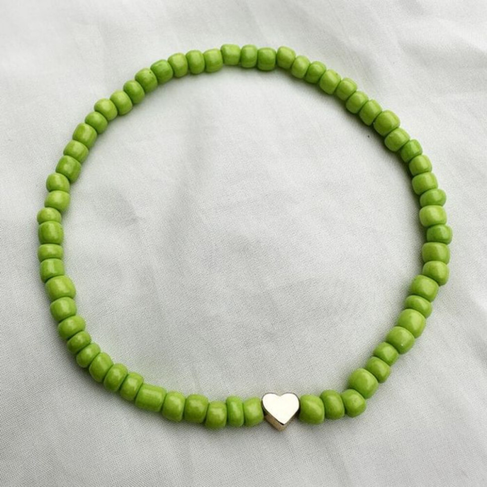 Браслет на ногу из яркого бисера CJH57664