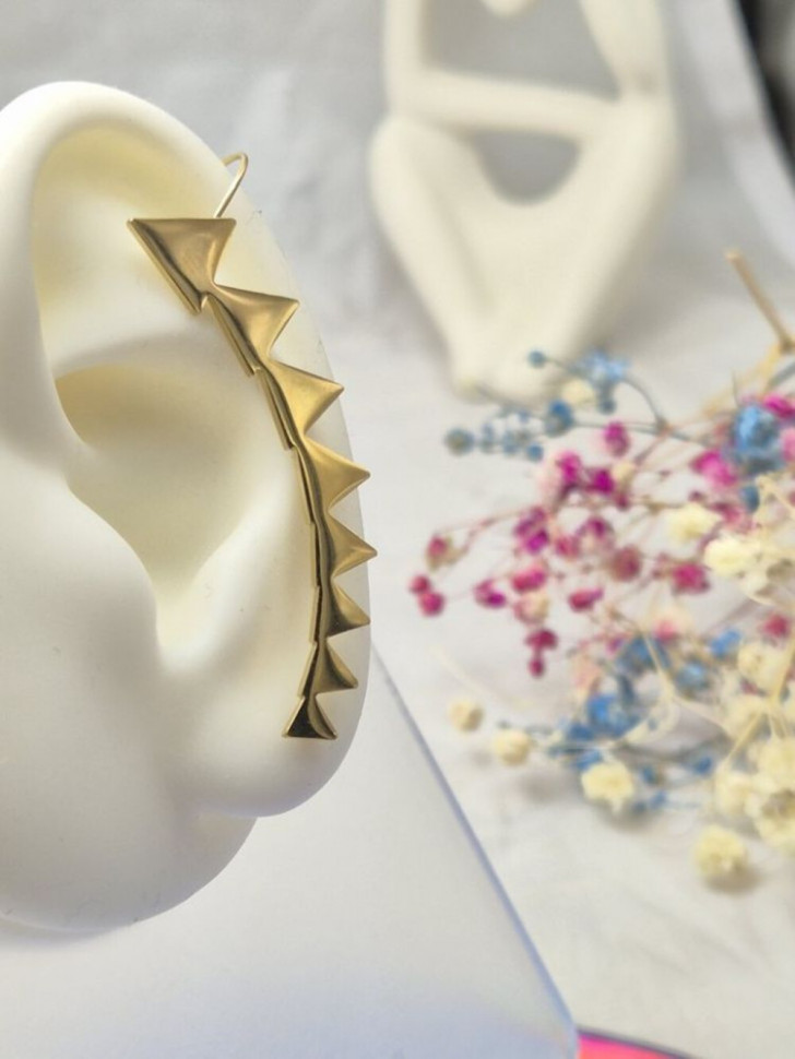 Кафф Медицинская сталь с напылением золотом J11090CJJ