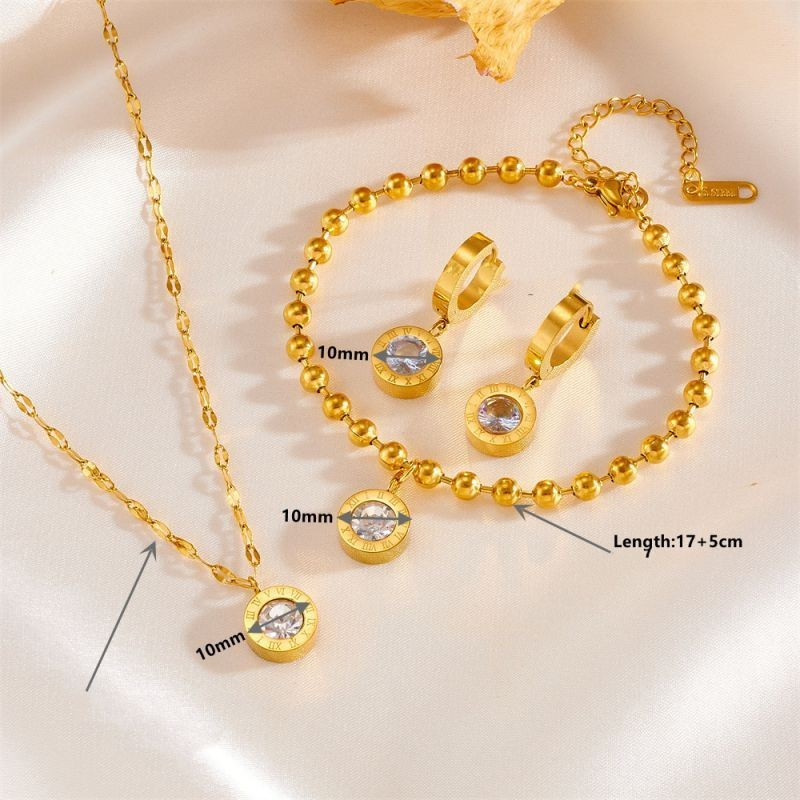 Серьги-конго с римскими цифрами и фианитом CJG69116