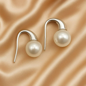 Серьги медь с напылением платиной J10676CJJ Серьги медь с напылением платиной J10676CJJ