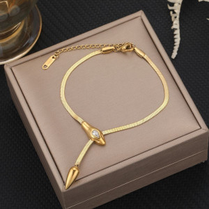 Браслет-цепочка с подвеской в форме змеи CJT24346