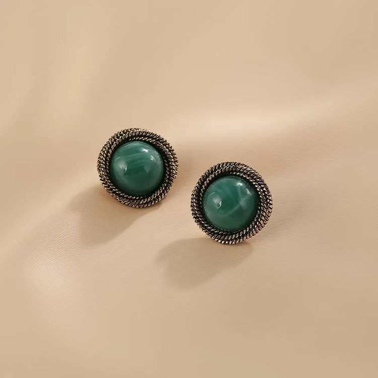 Серьги гвоздики камень ювелирный сплав J11507CJJ Серьги гвоздики камень ювелирный сплав J11507CJJ