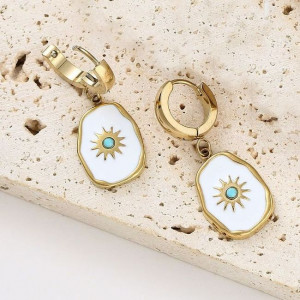 Серьги-трансформеры Солнце CJL13516