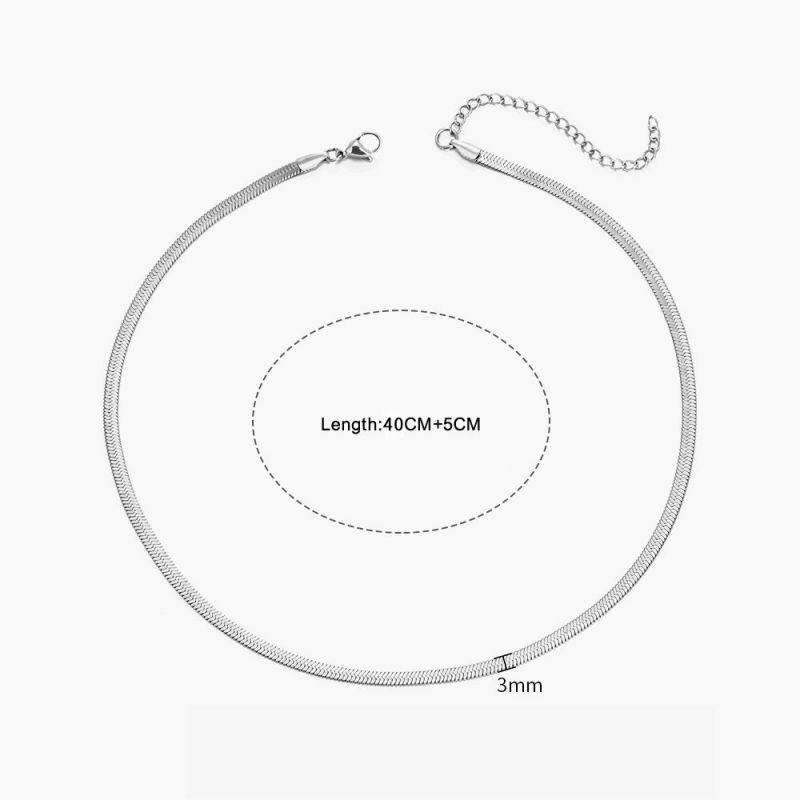 Колье из стали CJL19485