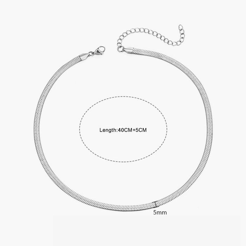 Колье из стали CJL19485