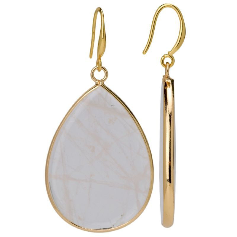 Золотистые серьги-кольца с розовыми перламутровыми дисками CJP83111 Золотистые серьги-кольца с розовыми перламутровыми дисками CJP83111