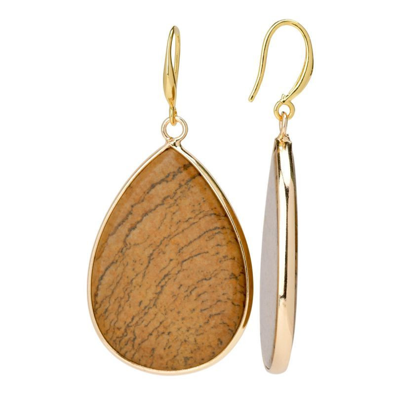 Золотистые серьги-кольца с розовыми перламутровыми дисками CJP83111 Золотистые серьги-кольца с розовыми перламутровыми дисками CJP83111