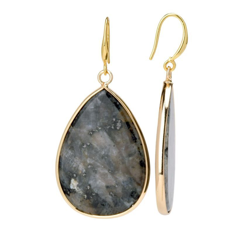 Золотистые серьги-кольца с розовыми перламутровыми дисками CJP83111 Золотистые серьги-кольца с розовыми перламутровыми дисками CJP83111