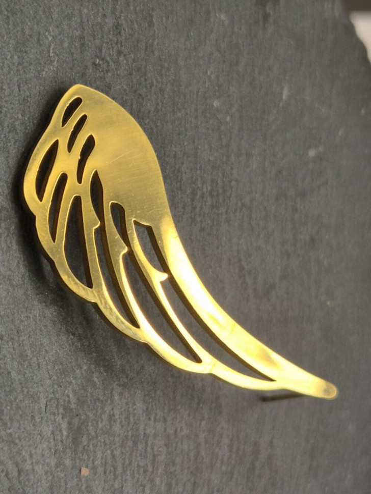 Брошь медицинская сталь с напылением золотом J11091CJJ