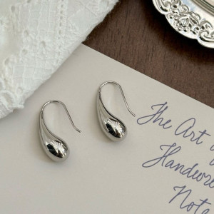 Серьги-подвески «Серебряная капля» CJD82649 Серьги-подвески «Серебряная капля» CJD82649