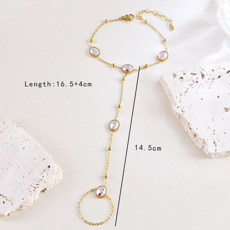 Слейв-браслет жемчужная роса на золотых цепях Слейв-браслет жемчужная роса на золотых цепях