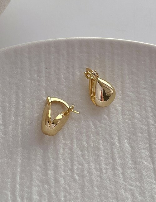 Массивные серьги-пусеты «Капли» глянцевые M09393 Массивные серьги-пусеты «Капли» глянцевые M09393