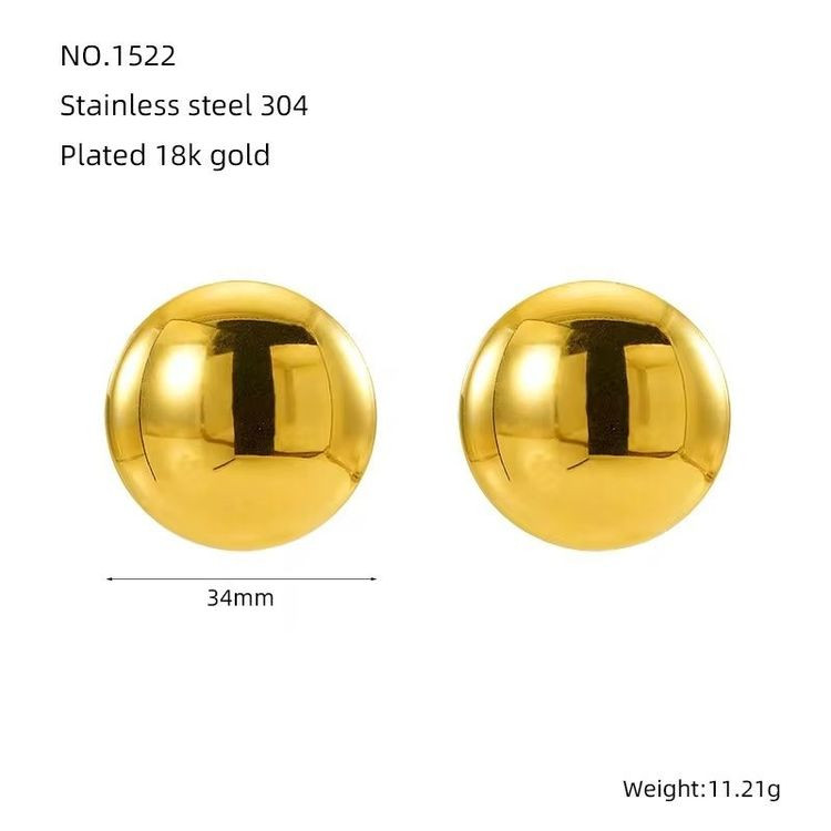 Серьги медицинская сталь с напылением золотом J10624CJJ Серьги медицинская сталь с напылением золотом J10624CJJ