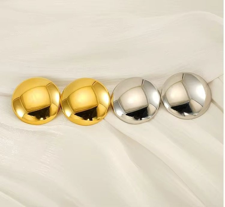 Серьги медицинская сталь с напылением золотом J10624CJJ Серьги медицинская сталь с напылением золотом J10624CJJ