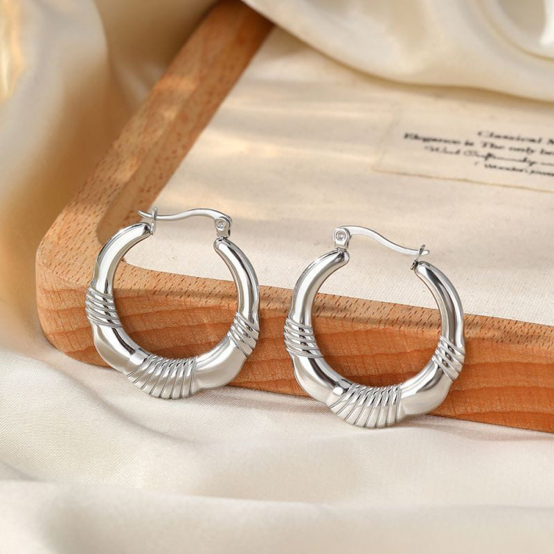 Серьги сталь CJM03840 Серьги сталь CJM03840