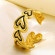 Браслет черный жесткий из нержавеющей стали в виде сердца CJX88089