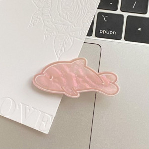 Заколка-клювик с дельфином розовая CJV83642