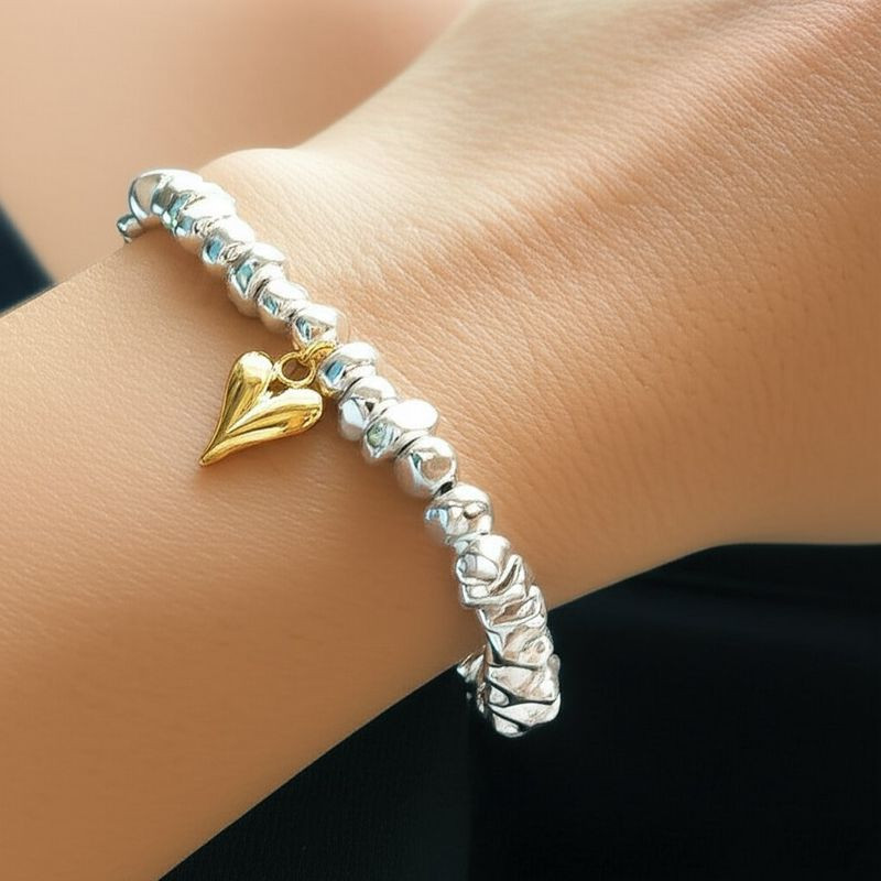 Браслет ювелирный сплав сердце 1J11885CJJ Браслет ювелирный сплав сердце 1J11885CJJ