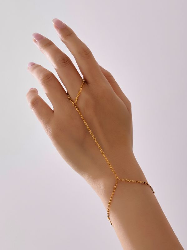 Браслет слейв солнечные капли на тонкой цепи CJL82923