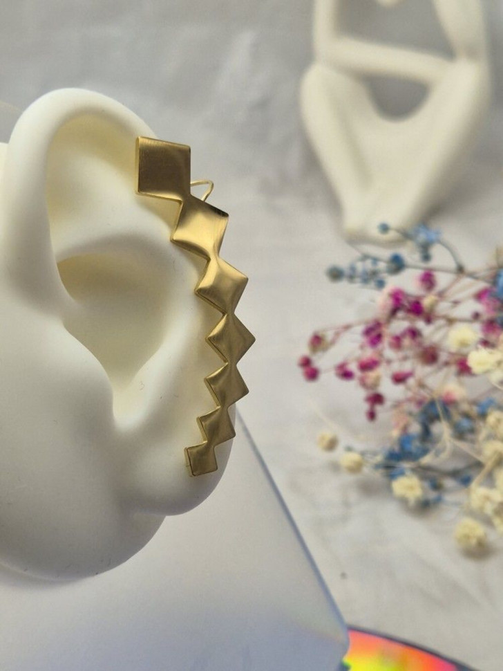 Кафф Медицинская сталь с напылением золотом J11093CJJ