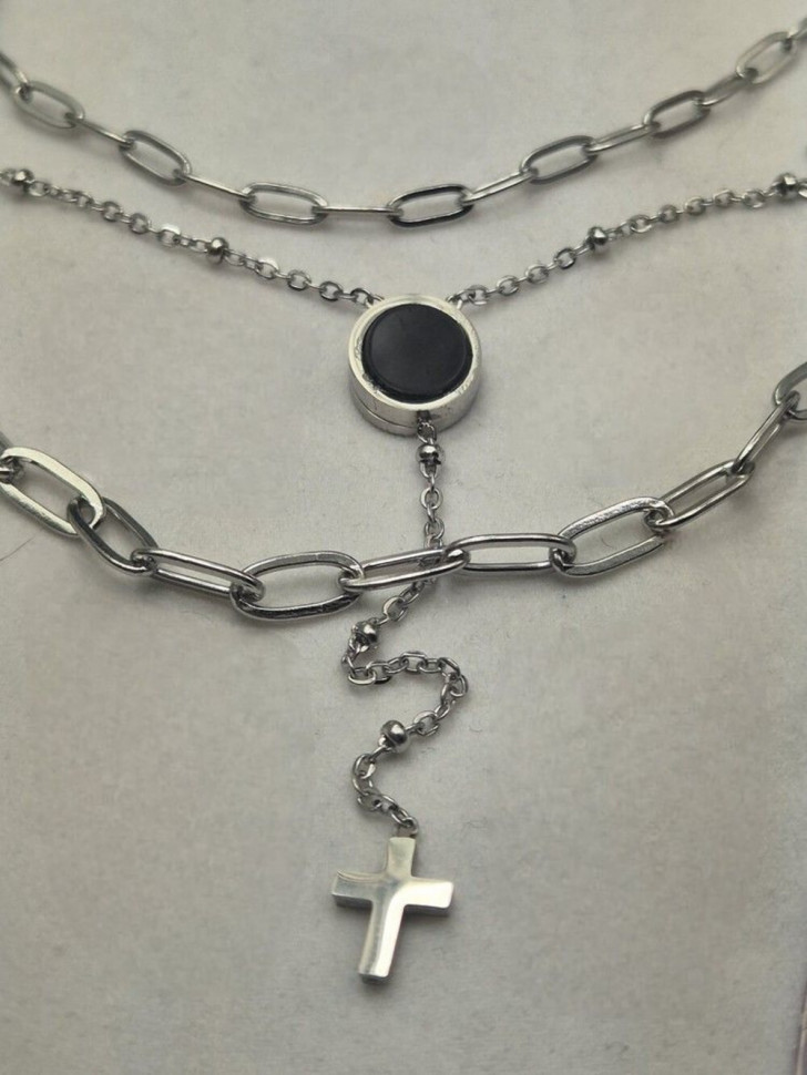 Колье медицинская сталь J10559CJJ Колье медицинская сталь J10559CJJ