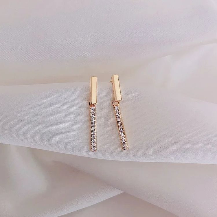 Серьги медь с напылением золотом J10467CJJ
