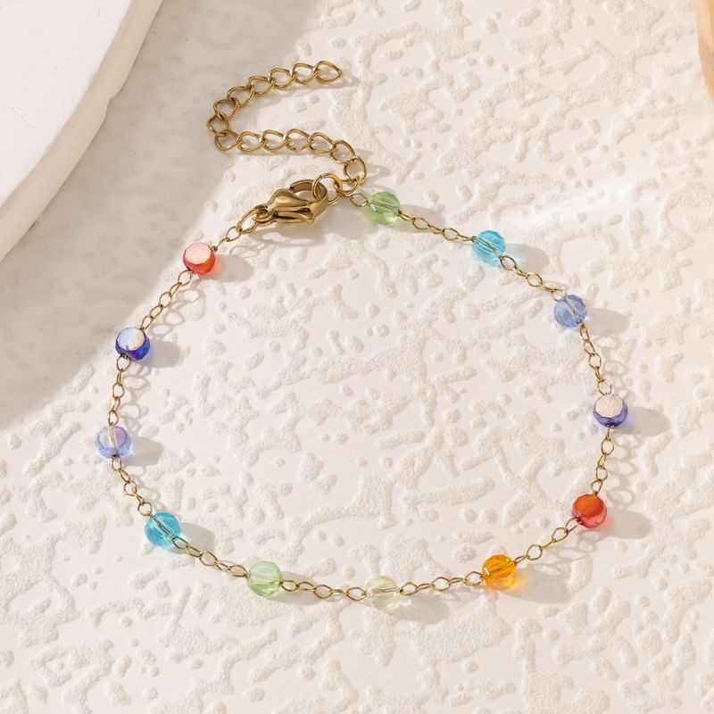 Браслет из жемчуга с золотистыми акцентами CJP45066