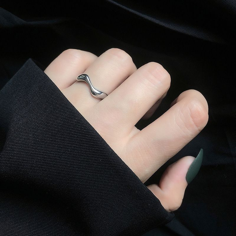 Кольцо медь с напылением платины зигзаг 1J11926CJJ