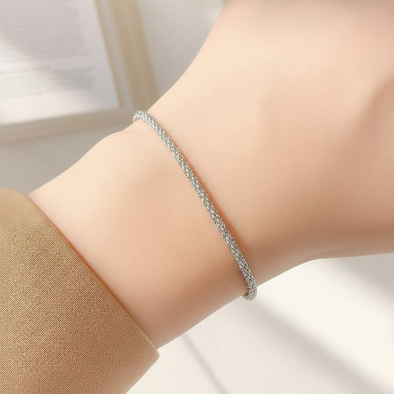 Браслет титановая сталь напыление платиной 1J12152CJJ