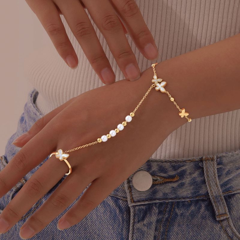 Браслет слейв темный клевер на удачу