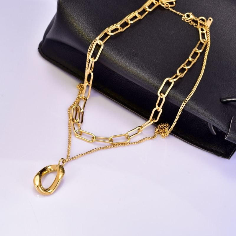 Колье из стали CJD01948