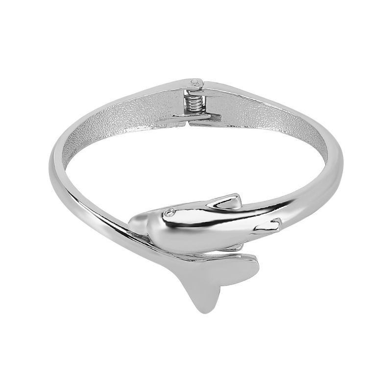 Браслет жесткий разомкнутый в виде головы пантеры CJL32211