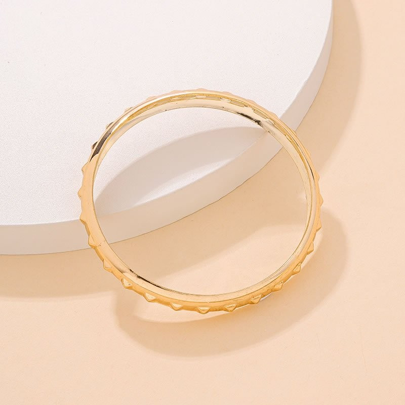 Браслет жесткий разомкнутый из двух тонких линий M84815