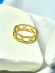 Кольцо медицинская сталь с напылением золотом J11368CJJ