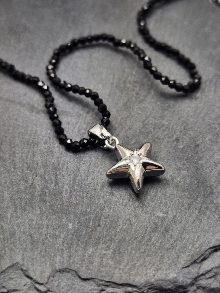 Тонкие бусы из бисера с подвеской в форме морской звезды J10724CJJ Тонкие бусы из бисера с подвеской в форме морской звезды J10724CJJ