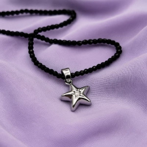 Тонкие бусы из бисера с подвеской в форме морской звезды J10724CJJ Тонкие бусы из бисера с подвеской в форме морской звезды J10724CJJ