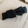 Заколка с бантом из акрила черная CJT82799